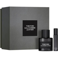 Dāvanu komplekts Tom Ford Eau d’Ombre Leather Amber Leather aromāts 50 ml EDT + 10 ml miniatūra