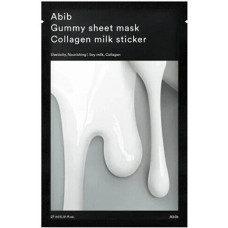 Lapiņu sejas maska Abib Gummy Sheet Mask Collagen Milk Sticker, 27 ml