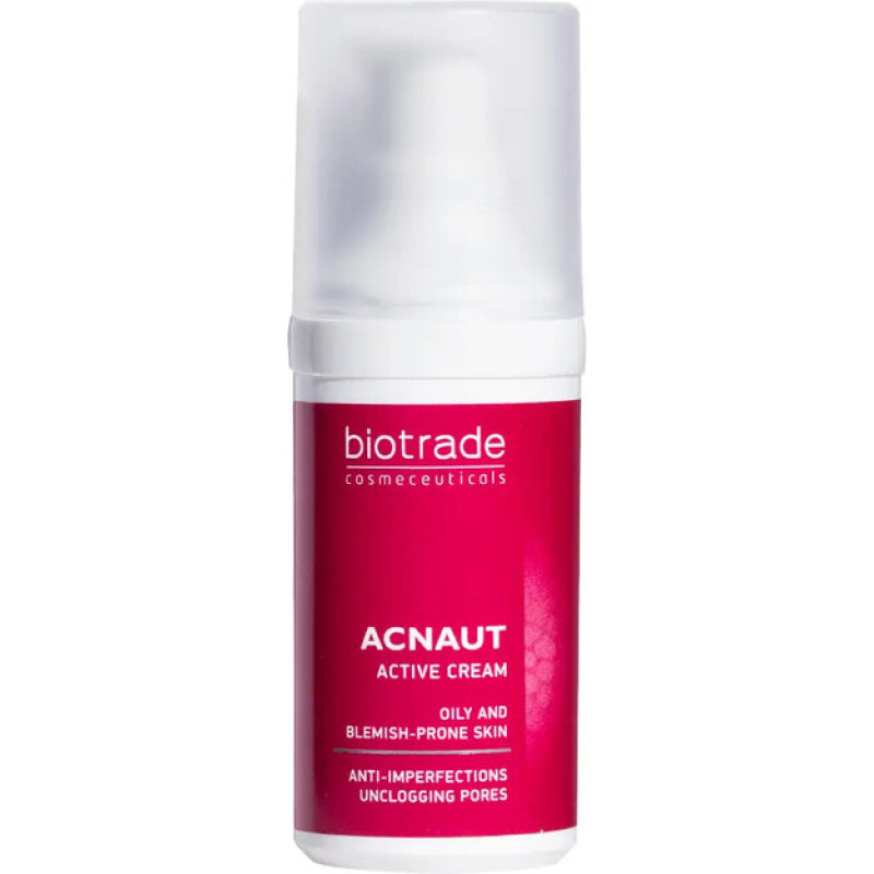 Sejas krēms Biotrade Acnaut Active krēms problemātiskai taukainai ādai 30 ml