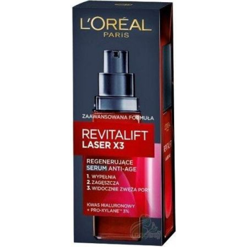 Serums vecuma pazīmju mazināšanai L'Oreal Paris Revitalift Laser X3, 30 ml