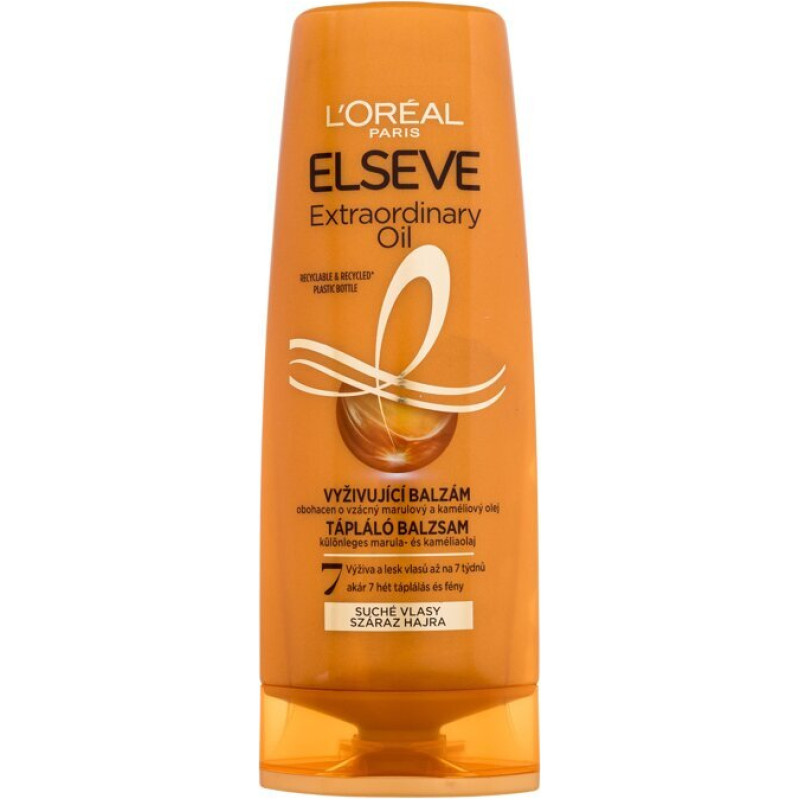 Matu balzams L'Oréal Paris Elseve Extraordinary Oil 300 ml sausiem, spīdumu zaudējušiem matiem