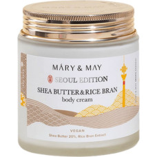 Mary&May šī sviesta un rīsu kliju ķermeņa krēms 250 ml - barojošs ķermeņa losjons