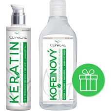 Matu kopšanas komplekts keratīna procedūra un kofeīna šampūns 100 ml + 250 ml vāju matu stiprināšanai