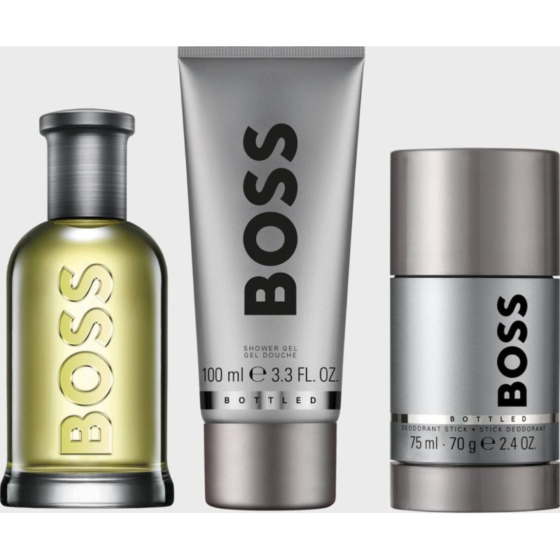 Komplekts Hugo Boss Boss Bottled: EDT vīriešiem 100 ml + dušas želeja 100 ml + izsmidzināmais dezodorants 150 ml