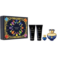 Komplekts sievietēm Versace Pour Femme Dylan Blue EDP 100 ml, ķermeņa losjons 100 ml, duo želeja 100 ml, EDP 5 ml