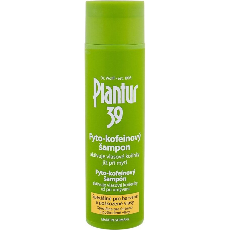 Šampūns ar kofeīnu pret matu izkrišanu krāsotiem matiem Plantur 39, 250 ml
