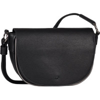 Plecu soma - TOM TAILOR - Alessa Saddle Bag - Melna - 100% poliuretāns - 23x16x8 cm