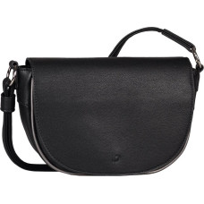 Plecu soma - TOM TAILOR - Alessa Saddle Bag - Melna - 100% poliuretāns - 23x16x8 cm