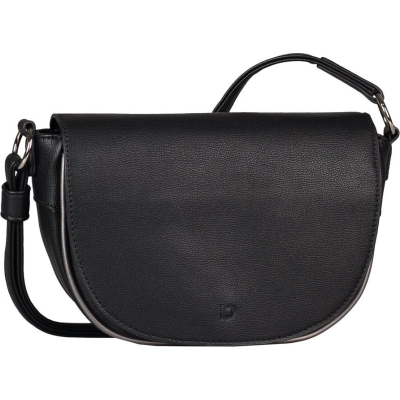 Plecu soma - TOM TAILOR - Alessa Saddle Bag - Melna - 100% poliuretāns - 23x16x8 cm