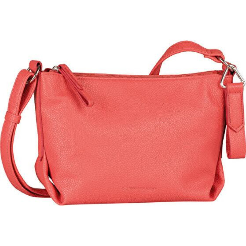 Plecu soma ar siksnu - TOM TAILOR - Olīvu krāsas crossbody soma S - Koralļu krāsā - 28x19x8 cm - 290 g