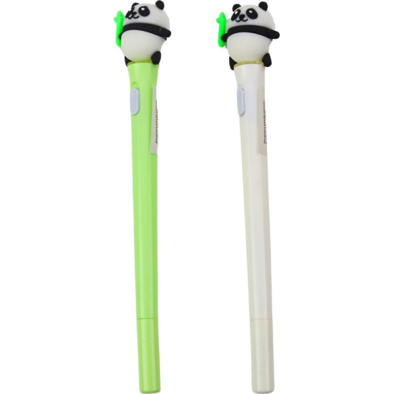 Gaismas pildspalva ar pandas figūriņu