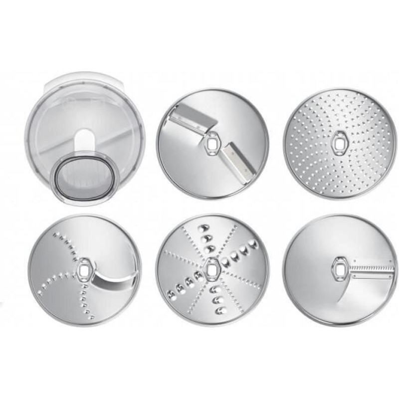 Piederumi virtuves iekārtai BOSCH MUM5 - VeggieLove komplekts: 1 acc., rīve/griezēji - 5 diski