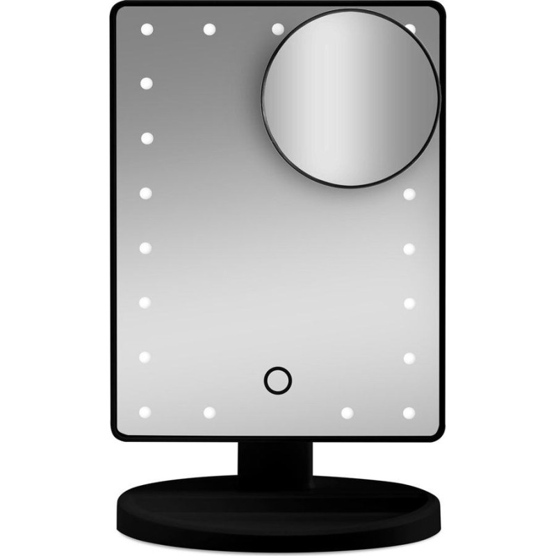 Gillian Jones - Makeup Mirror with LED Light, Touch Function, and GWP Suction Cup Mirror - White