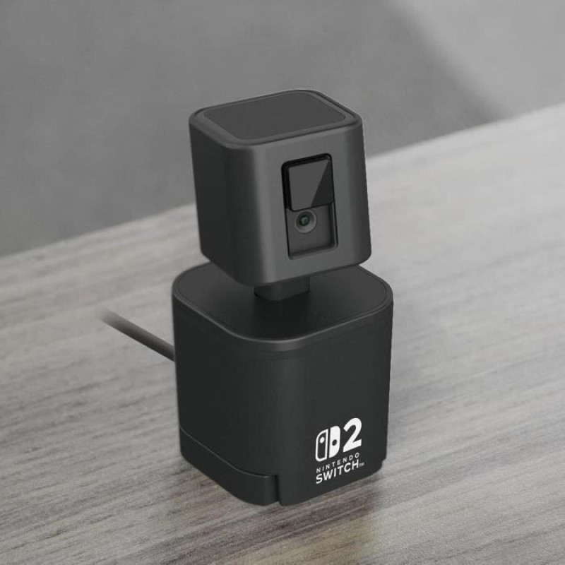 USB video kamera - HORI - Nintendo Switch 2 - Elastīgs statīvs un objektīva vāciņš - Melns