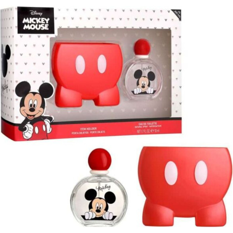 Mickey Mouse EDT 50 ml dāvanu komplekts un aksesuāru turētājs