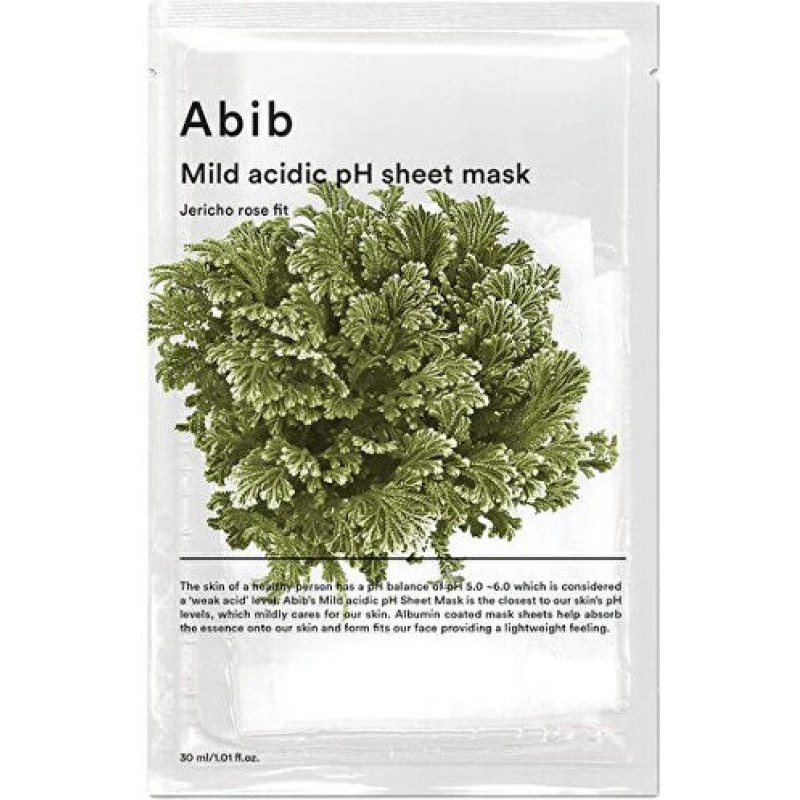 Lokšņu maska Abib Jericho Rose Fit Hydrating, maigi skābs pH