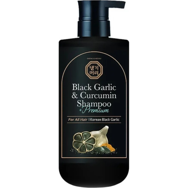 Atjaunojošs šampūns vājiem matiem Daeng Gi Meo Ri Black Garlic And Curcumin Shampoo, 500 ml