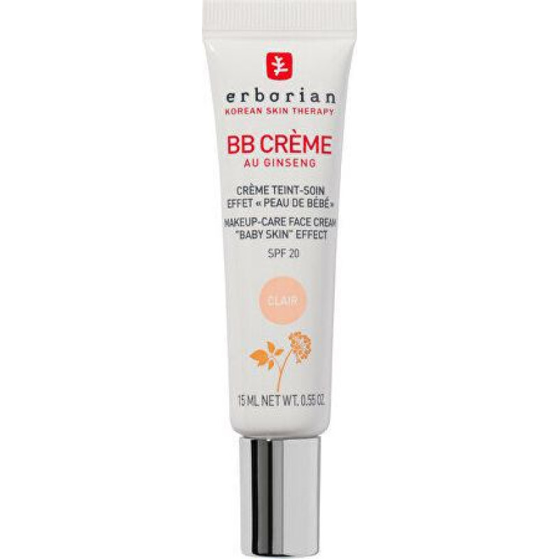 BB seja krēms Erborian BB Cream with Ginseng Clair/Fair 2, 15 ml