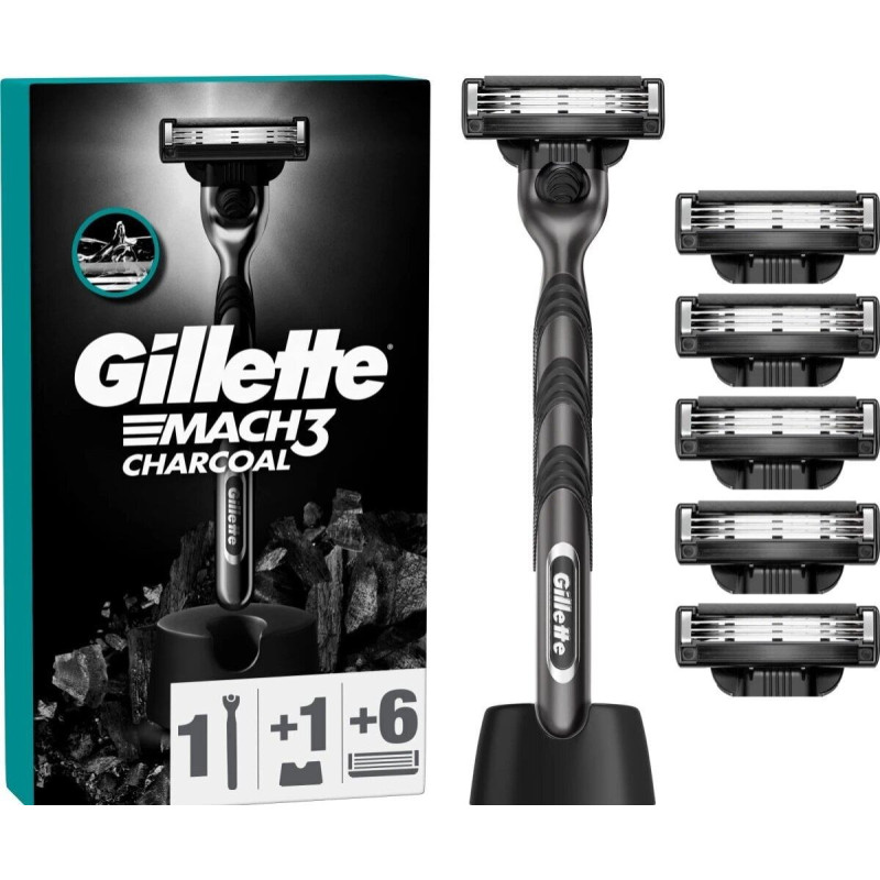 GILLETTE Mach3 oglekļa skuvekļa asmeņu komplekts 6 gab.