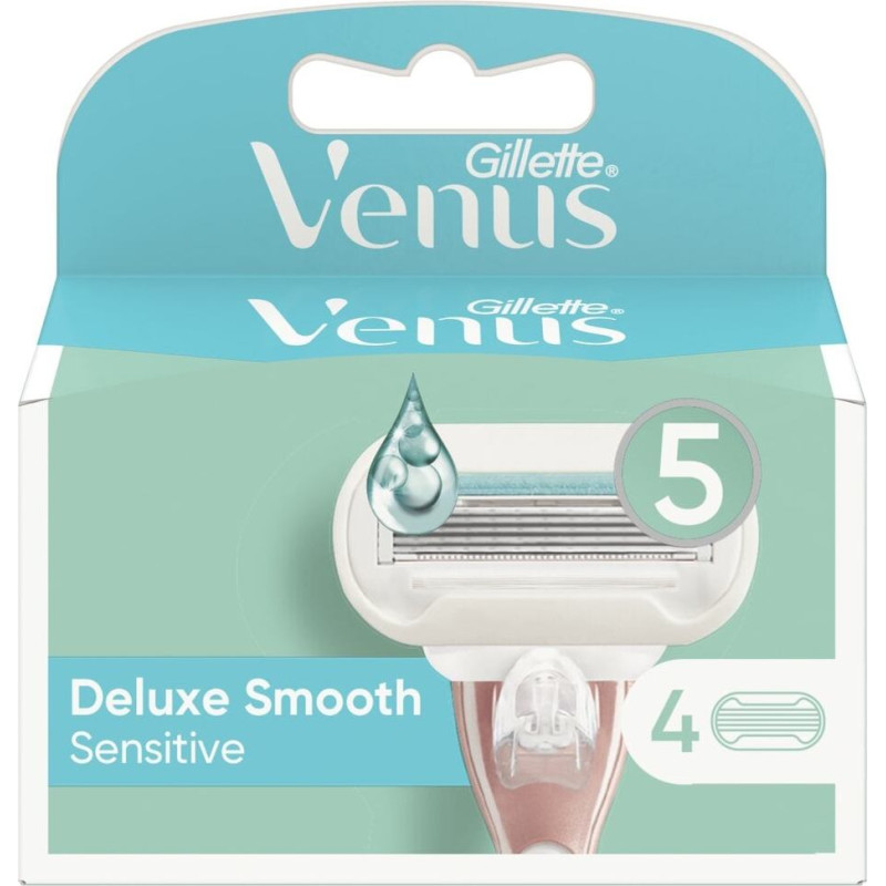 Skūšanas galviņas Gillette Venus Deluxe Smooth Sensitive, 4 gab.