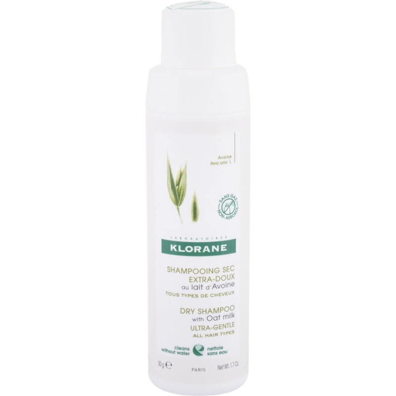 Sauss matu šampūns ar auzu pienu Klorane, 50 ml