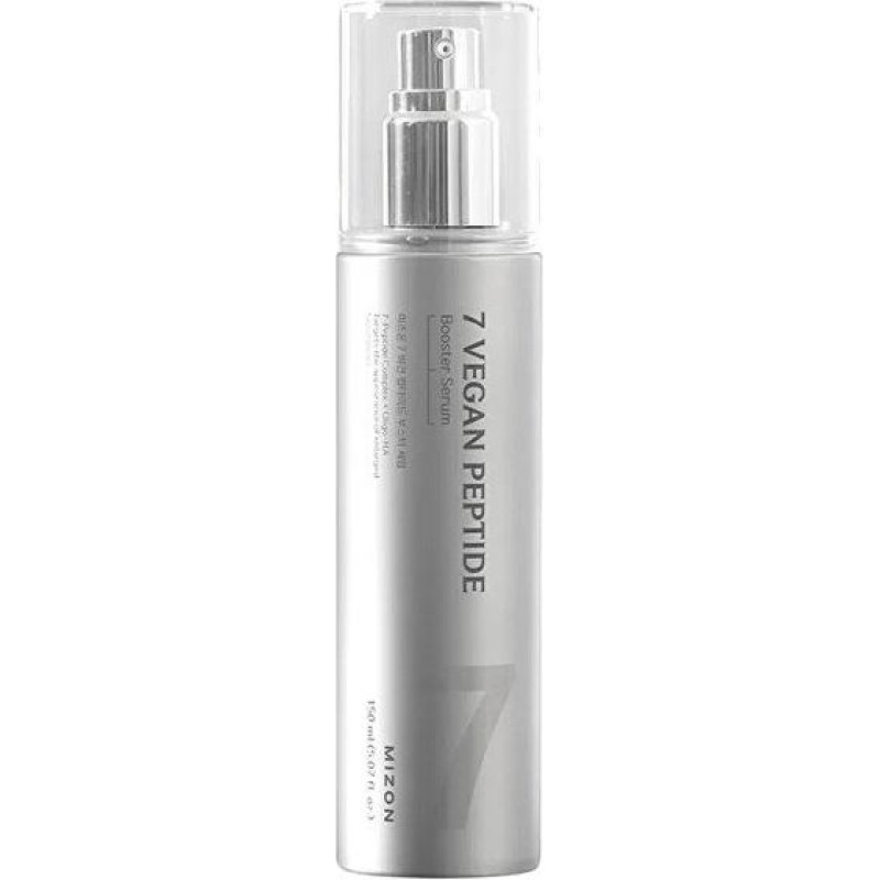 MIZON 7 vegānu peptīdu booster serums, 150 ml – mitrinošs un stingrinošs pirmā soļa serums