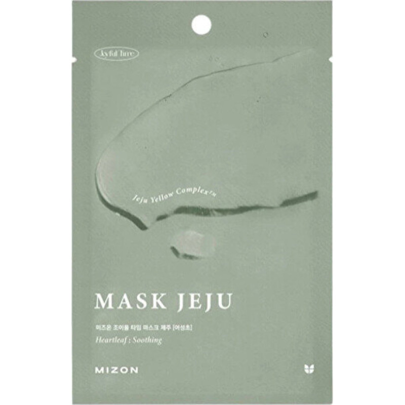 Mizon Heartleaf nomierinoša lokšņu maska (Jeju maska) 23 g