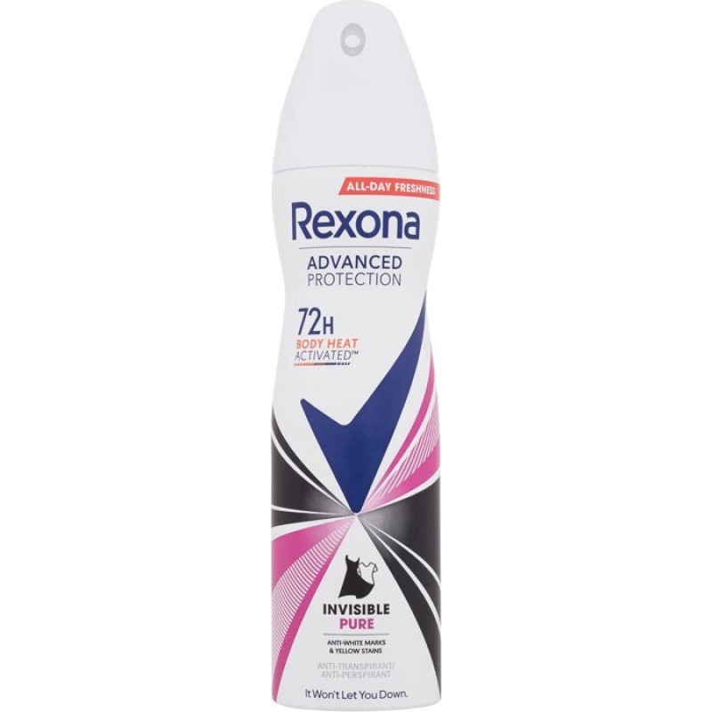 Rexona sievietēm Advanced Protection Invisible Pure antiperspiranta sprejs 150 ml