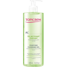 Attīroša želeja - Topicrem - AC - 400ml - Jauktas ādas - Tīroša - Maiga