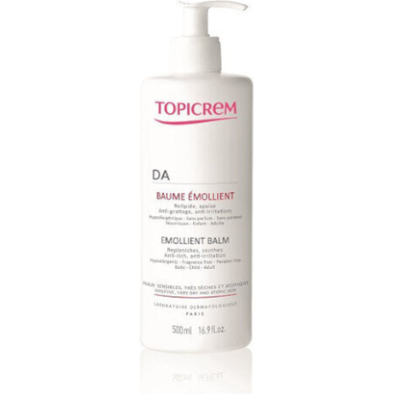 Matēts balzams atopiskai ādai Topicrem Da (Emollient Balm) 500 ml