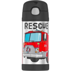 Bērnu termoss - THERMOS - FUNtainer - 355 ml - Nerūsējošais tērauds - Iekšējā salmiņa