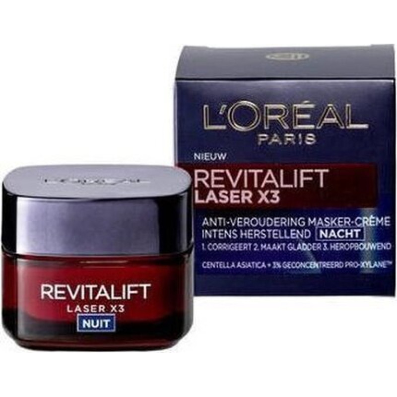 Atjaunojošs nakts krēms L´Oréal Paris RevitaLift Laser X3 Night 50 ml