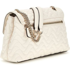 GUESS sieviešu krēmkrāsas plecu soma - Melisandra Convertible Xbody Flap Bag Shell 309958
