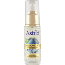 Mitrinošs serums Astrid Hyaluron Gold pret grumbām, pērles 30 ml