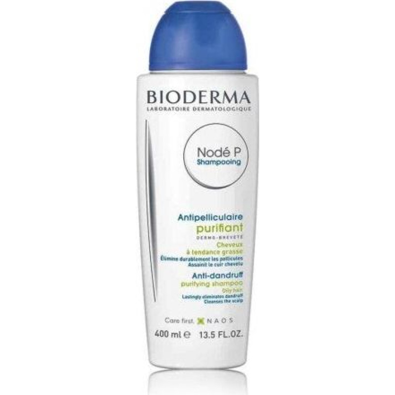 Šampūns Bioderma Nodé P pret blaugznām, attīra taukainus matus, 400 ml
