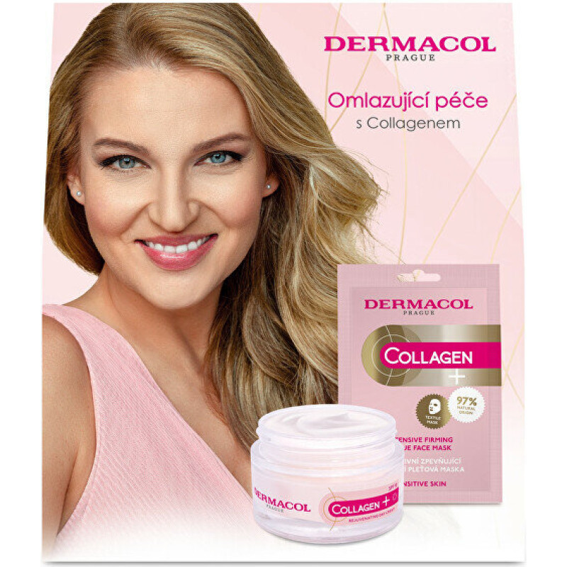 Ādas kopšanas dāvanu komplekts Dermacol Collagen Plus I nostiprinošs SPF