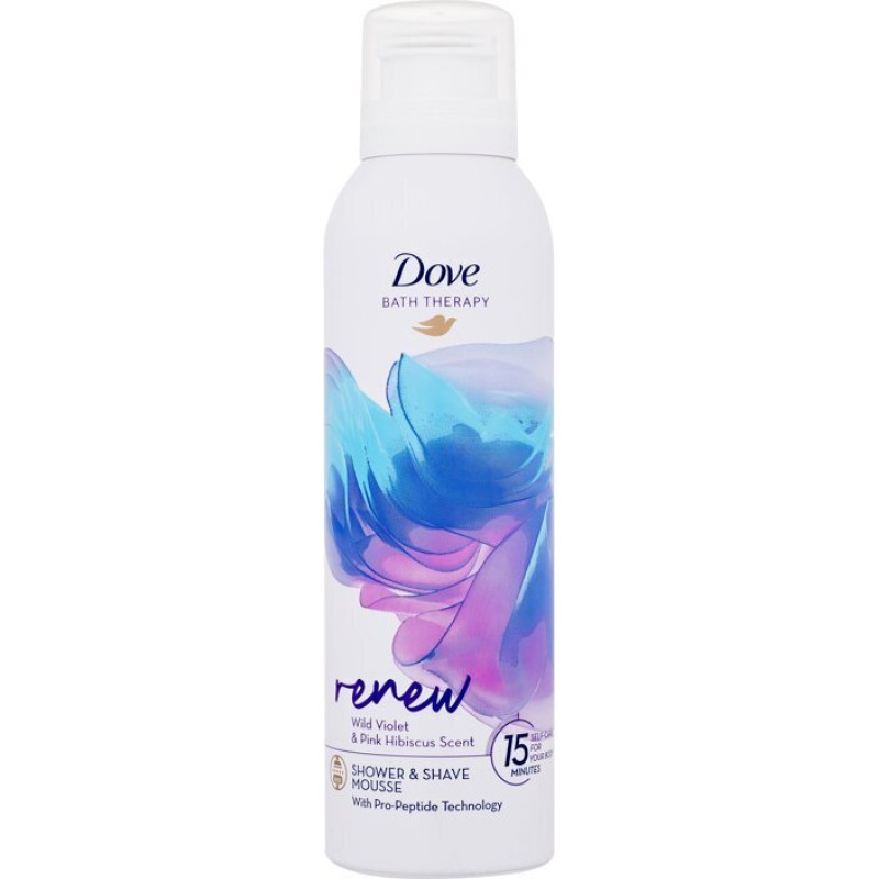 Dove Mousse Renew Shower&Shave dušas un skūšanās želeja, 200 ml