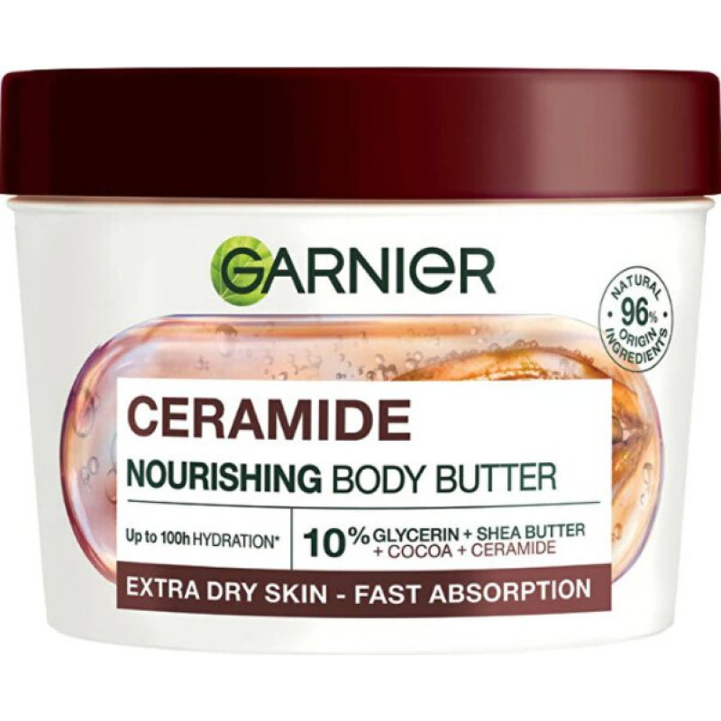 Ķermeņa sviests Garnier Ceramide Nourishing Body Superfood ar kakao, 380 ml