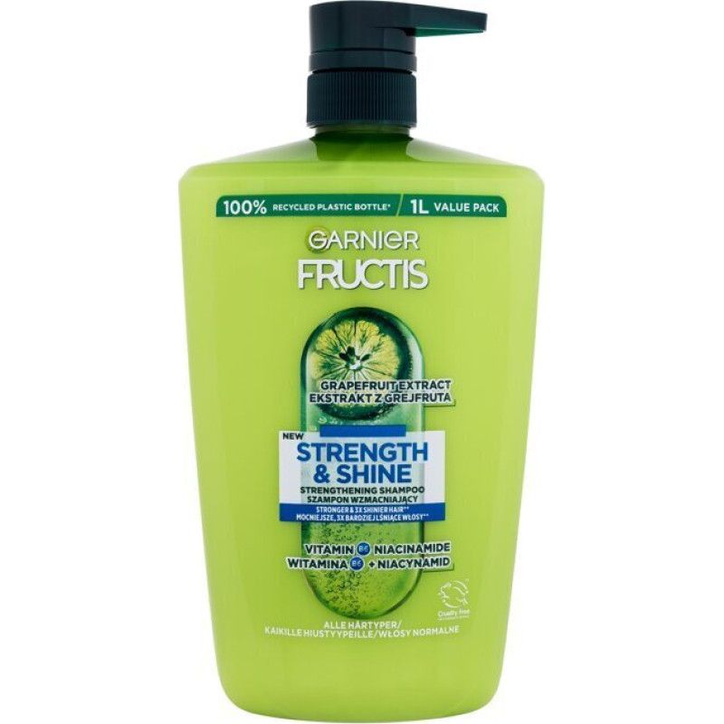 Stiprinošs šampūns Garnier Fructis Strength & Shine sievietēm, 1000 ml