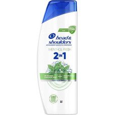 Šampūns un kondicionieris Head & Shoulders Menthol Fresh 2in1 pret blaugznām, atvēsinošs mentols, ikdienas lietošanai