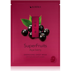 Auduma maska Korika SuperFruits Acai ogu enerģējoša mitrinoša pret piesārņojumu
