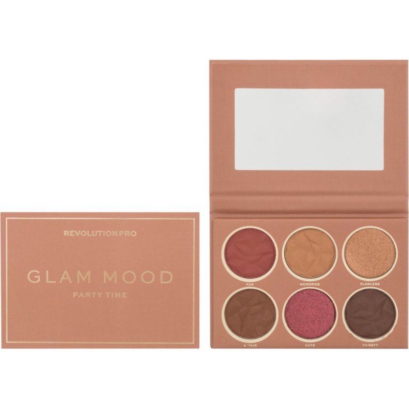Acu ēnu palete Glam Mood Party Time, 6 x 2 g
