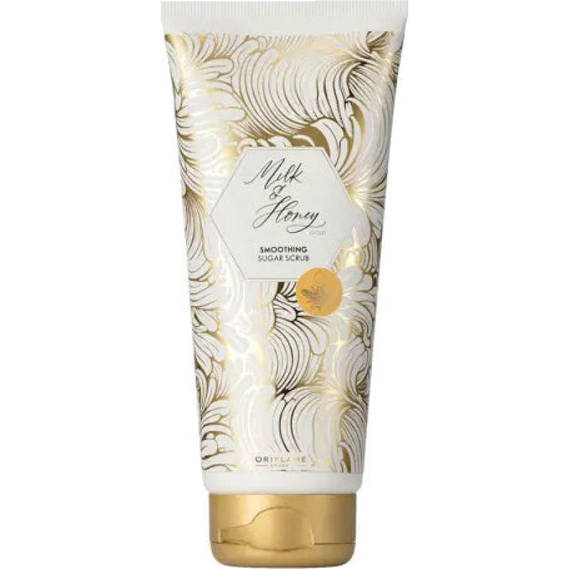 Ķermeņa skrubis Oriflame Milk & Honey Gold izlīdzinoša cukura formula 200 ml