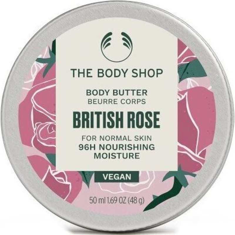 Ķermeņa sviests normālai ādai The Body Shop British Rose, 50 ml