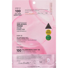 VT COSMETICS COLLAGEN REEDLE SHOT 100 2-STEP MASKA 34,5 g - 2-Soļu sejas maska