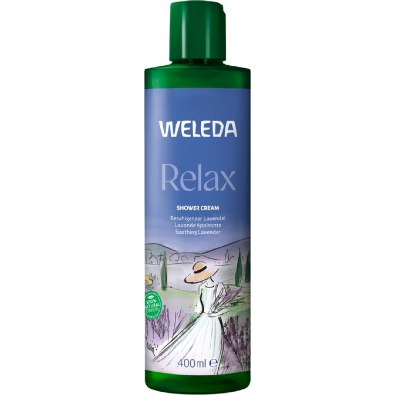 WELEDA - Relaksējošs krēma dušas želeja ar lavandu 400 ml (Lavanda)