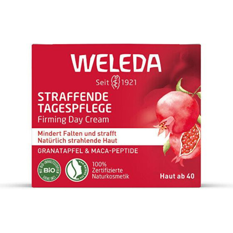 Dienas krēms Weleda Granātābols un Maka peptīdi nostiprinošs 40 ml nobriedušai ādai