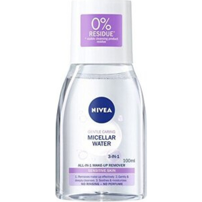 Nomierinošs micelārais ūdens 3 in 1 Nivea Micellar Water 100 ml