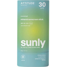 Attitude Mineral aizsargstiklis ķermenim bez smaržām SPF 30 Sunly (Mineral Sunscreen Stick) 60 g