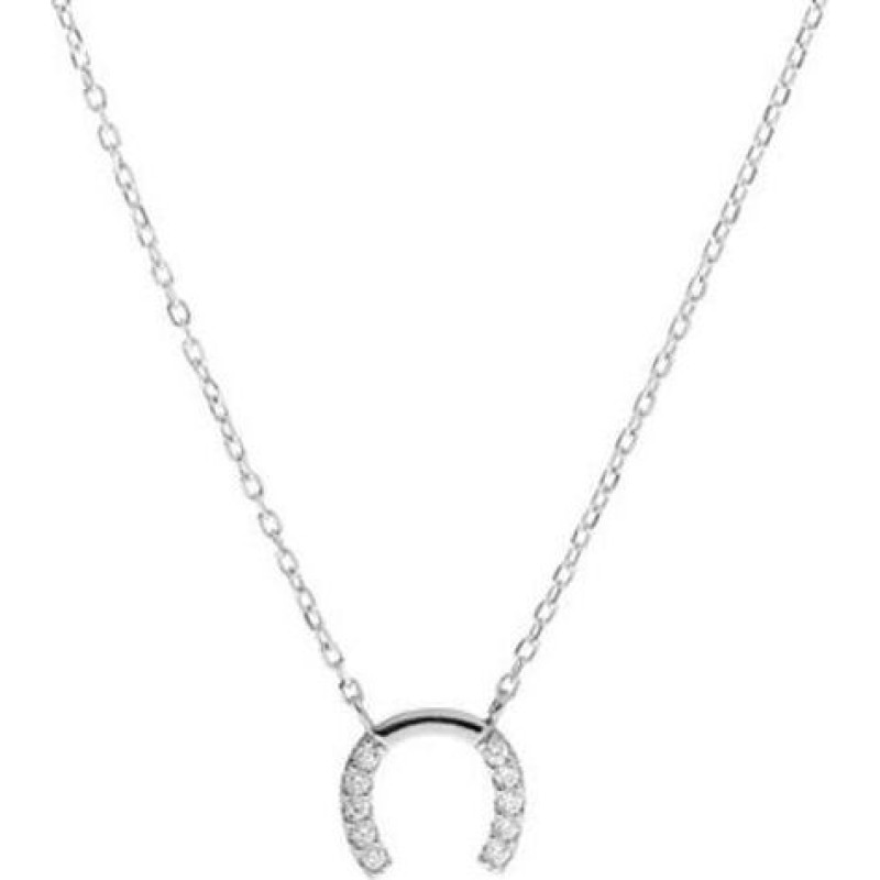 Sudraba kaklarota - AGAIN JEWELRY - AJNA0021 - Zirgaste - Kubiskie cirkoniji - 42 cm pagarināms
